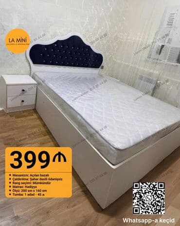 uşaq kravatları 2 mertebe: Новый, Двуспальная кровать, С подъемным механизмом, С матрасом, Без выдвижных ящиков, Азербайджан — 1
