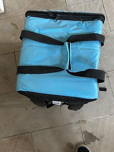 uber çantası: Wolt Partner termo çatdırılma çantası - Rəng: mavi (Wolt loqolu) - — 4