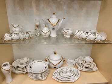 Nahar dəsti, rəng - Ağ, Farfor