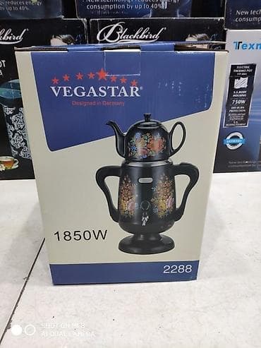 Elektrik samovar Vegastar 4litr su 800 ml cay tutumlu 1850 watt — 9