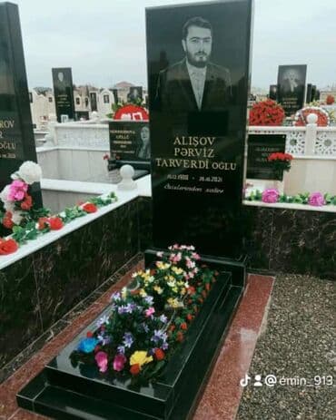 düz qaş formaları: Məzar daşı və komplekslərinin hazırlanması - Qara, qırmızı və tünd — 4