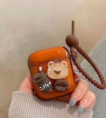 Kofe Temalı AirPods Qabı - Uyğunluq: AirPods (klassik/AirPods 1-2