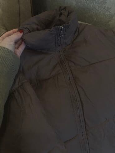 kisi pencekleri: Qışlıq puffer gödəkçə – qəhvəyi rəng - Model: qısa, krujok (puffy) — 4