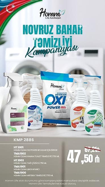 baklar və cənlər: Homm Life Azerbaijan – Novruz bahar təmizliyi kampaniyası Dəst — 1