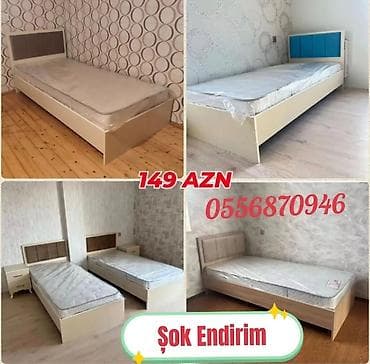 stul modelleri: Birnəfərlik, Bazasız, Pulsuz matras, Siyirməli, Rusiya, Mat laminat — 10