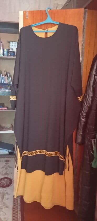 yunan lavandası: - Uzun xanım donları (2 ədəd) 1) Qara-sarı maxi don: - Yumru yaxalı — 1