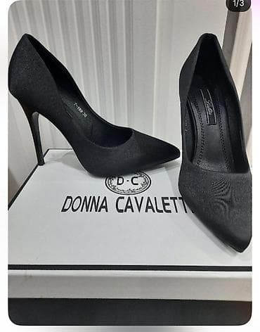 herbi formasi: Donna Cavaletti qadın tuflisi - Rəng: qara - Model: klassik sivri — 1