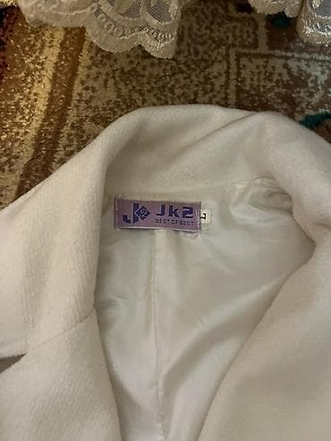 cool geyimler: Palto, L, rəng - Ağ — 2