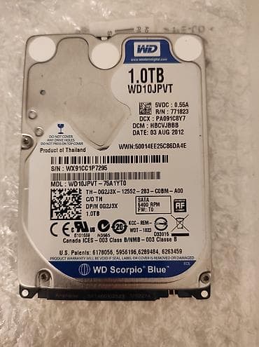 sony notebook 2020: 1 TB HDD 2.5 inch Noutbuk üçün və əlavə yaddaş kimi Sağlamlıq 100 — 1