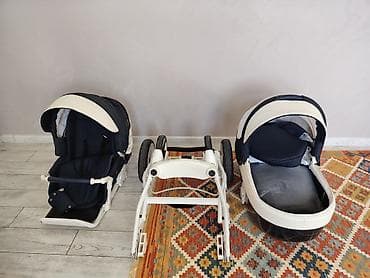 1 yaş: Adamex Uşaq arabası 2-in-1 dəst - Komplekt: portbebe (körpə beşiyi) + — 4