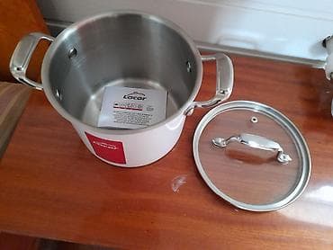 Qab-qacaq və mətbəx ləvazimatları: Qazan, rəng - Ağ, Paslanmayan polad, 2,5 bucket volume l, Lacor — 3