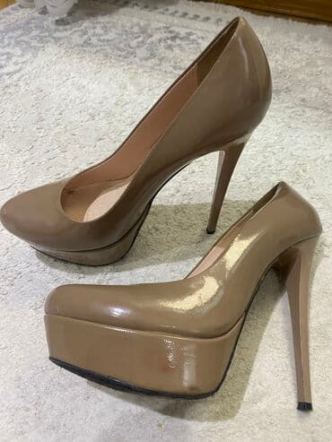 4xl nece razmerdi: Tuflilər, Ölçü: 38, rəng - Qəhvəyi, İşlənmiş — 4