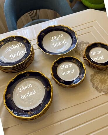 Boşqablar, rəng - Göy, Kobalt, Almaniya