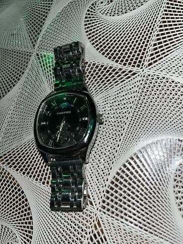 Смарт браслеты: Наручные часы, Cartier, цвет - Серебристый — 2