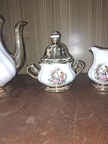 sud separatoru: Çay dəsti, rəng - Ağ, Farfor, Madonna, 6 nəfərlik, Yaponiya — 4