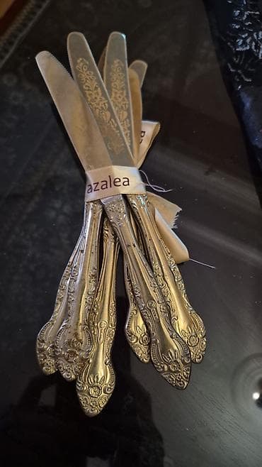 dollar gulu: Məhsul: Qədim üslubda bıçaq və qaşıq dəstləri + ağ rəngli çoxsəviyyəli — 1