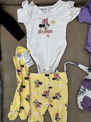 spartivniler qiz ucun: Disney Minnie Mouse uşaq geyim dəsti - Dəst: bodi və uzun şalvar - — 2