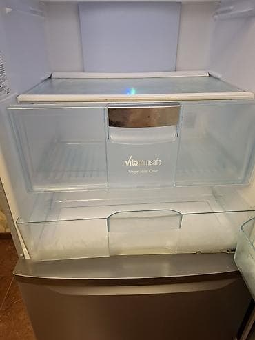 Soyuducular: Yeni 2 qapılı Panasonic Soyuducu Satılır, rəng - Gümüşü, Təkərli — 10