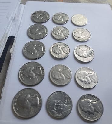stranger things max: Məhsul: AMERİKA MONETLƏRİ. 5 ƏDƏD ""QUARTER DOLLAR"" 10 ƏDƏD ABŞ — 3