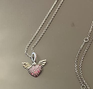 Сумки: Колье, Pandora, Серебро, 6 г, Платная доставка — 2