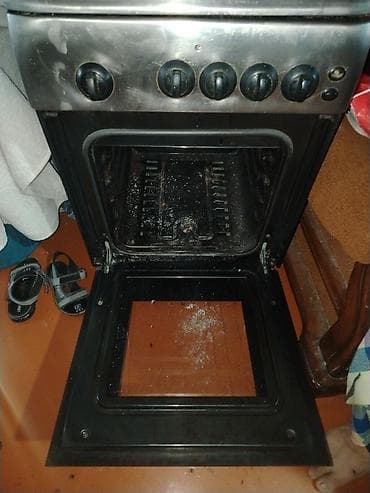 corək sobası: Qaz-elektrik kombinə edilmiş soba - 4 gözlü plitə: 3 qaz ocağı + 1 — 3