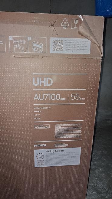 pulsuz iptv linkleri 2026: Samsung UHD TV AU7100, 55" (138 sm) -sadece klaraq ekranin deywmey — 4