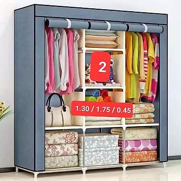 metbex dolabi: Yeni, 3 qapılı, Güzgülü, Qara, Parça, Açılan, Düz dolab — 2