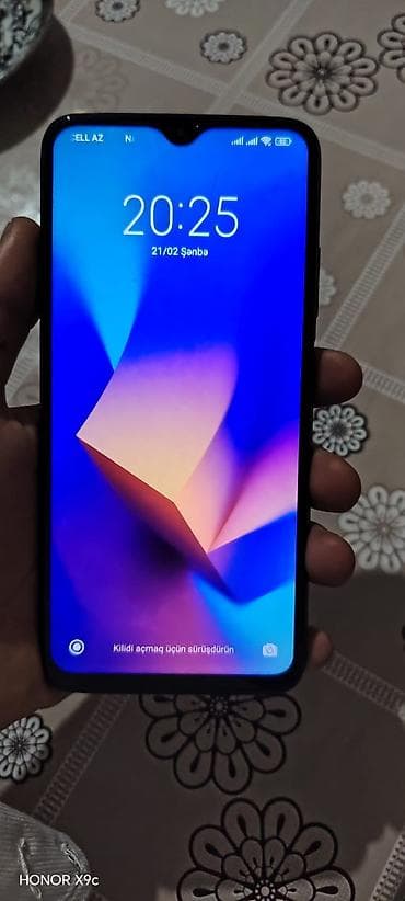 qusar telefon satisi: Redmi 9T, 64 GB, rəng - Qara, Barmaq izi — 3