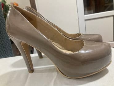 Kişi Geyimləri: Tuflilər, Ölçü: 38, rəng - Bej, İşlənmiş — 2