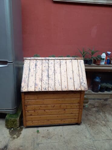 it yuvasi satilir: Taxta it evi.Temiz taxtadandir.Üzəri laklidir — 2