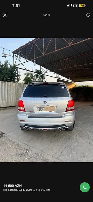 hibrit maşınlar: Kia Sorento: 2.5 l | 2005 il Ofrouder/SUV — 6