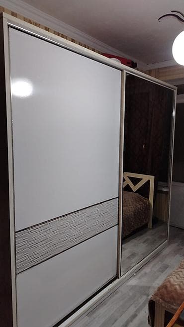 mis tava: İşlənmiş, 2 qapılı, Güzgülü, Ağ, Digər material, Kupe, Düz dolab — 4