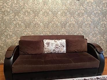 divan satisi ucuz: İşlənmiş, Divan, 2 kreslo, Bazalı, Açılan — 3