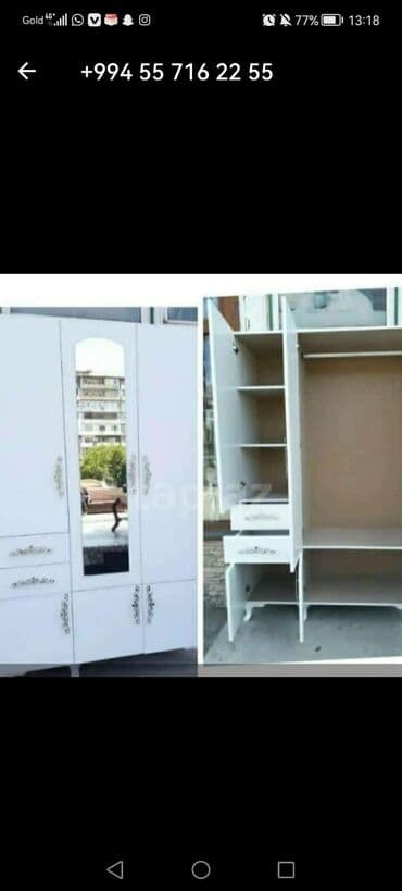 cakkuzi qiymetleri: Yeni, 3 qapılı Düz dolab, Dolab-asılqan, Türkiyə — 1