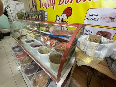 soyuducu silver: Şirniyyat–düzgün ərzaq vitrini və məhsul dəsti - Böyük şüşəli — 2