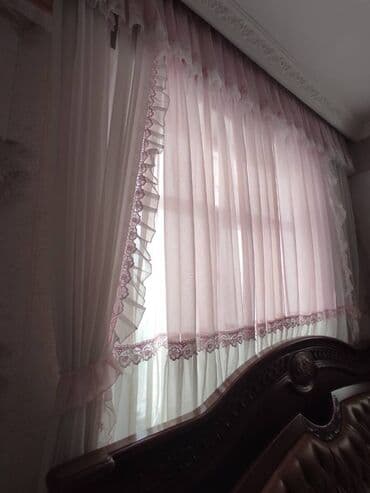 hamam pərdəsi: Perde ela veziyyetdedir, 10 metr parçadan istifadə olunub, tecili — 1