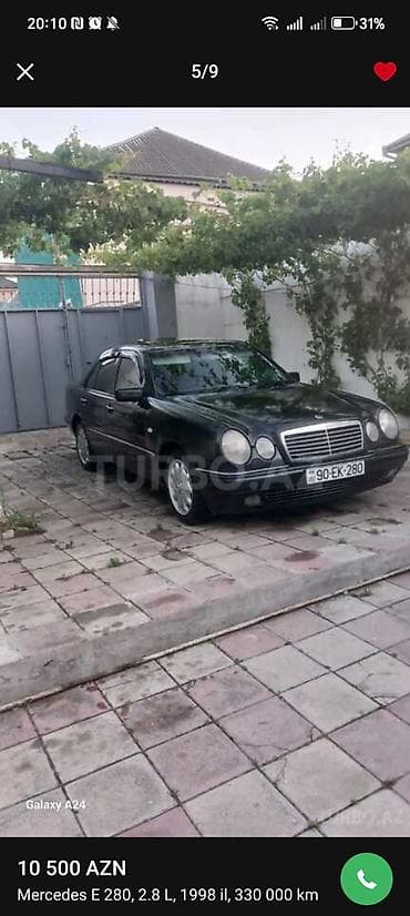 diffuser satisi: Mercedes-Benz E 280: 2.8 l | 1998 il Sedan — 3