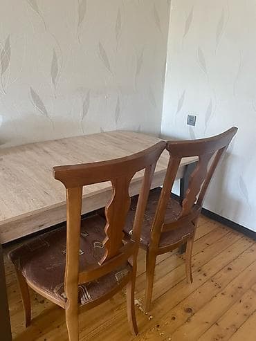 salon stulları: Qonaq otağı üçün, İşlənmiş, Qatlanmayan, Stul — 2