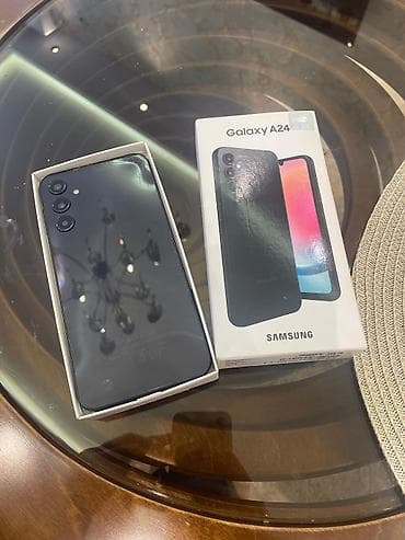 iphone 7 batarya: Samsung Galaxy A24 4G, rəng - Qara, Barmaq izi — 2