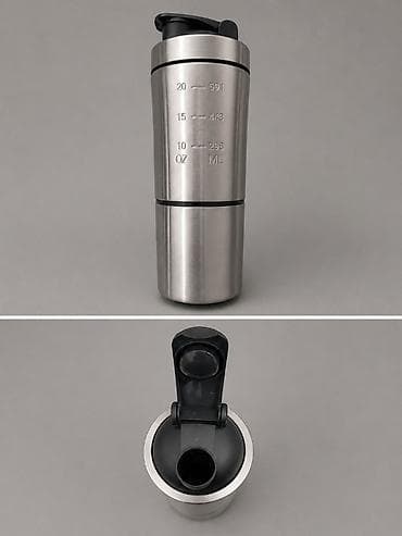 Digər idman və istirahət malları: Metal şeyker, Tutumu: 591 ml / 20 oz, Rahat açılıb-bağlanan qapaq — 1