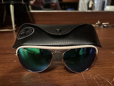 Очки: Ray-Ban aviator gün eynəyi - Çərçivə: metal, qızılı ton; üst hissədə — 2