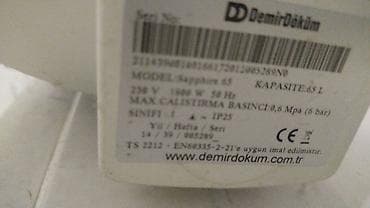 su samuru: Demirdöküm elektrikli su qızdırıcısı (boyler) - Divara quraşdırılan — 3