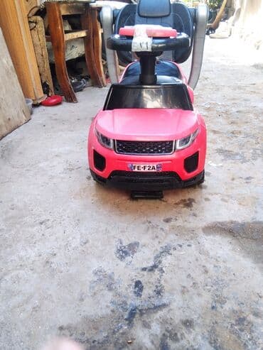 машина для детей: Uşaq üçün ayaqla idarə olunan minik maşını - Rəng: qırmızı - Korpus — 1