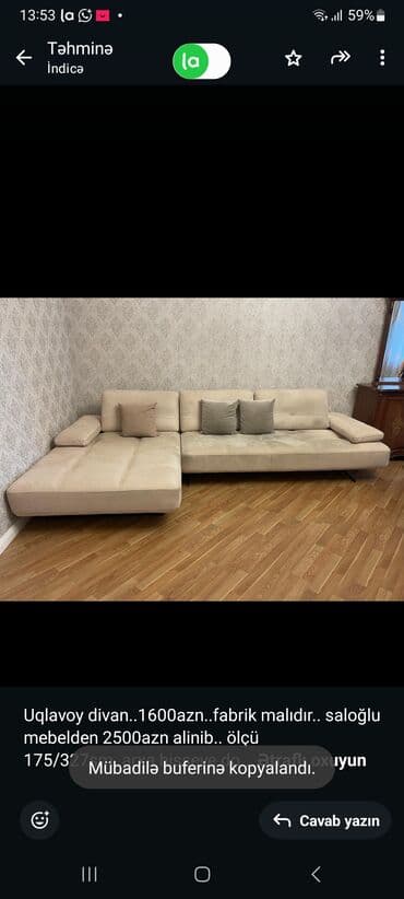 divan alan: Künc divan, Açılmayan, Bazasız, Parça, Çatdırılma yoxdur — 1