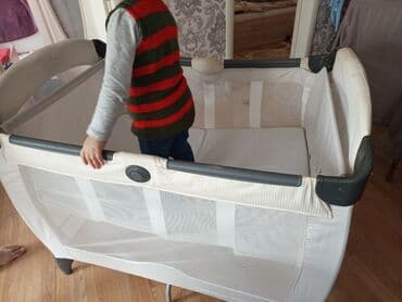 son zeng sarucka sekilleri: Uşaq üçün yığılan beşik/oyun manesi - Tip: Portativ beşik və oyun — 1