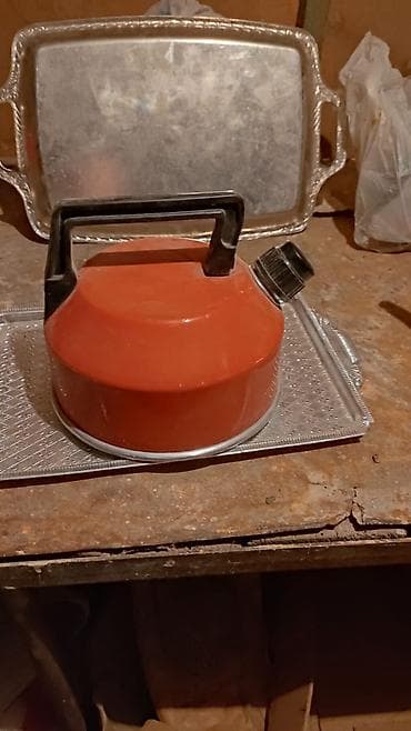caydan: Çay dəsti, rəng - Narıncı, Metal — 1