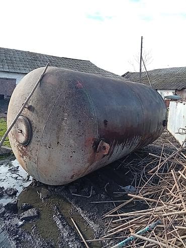 Шланги: Sənaye tipli metal şaquli-yatay silindrik çən - Material: qalın — 3