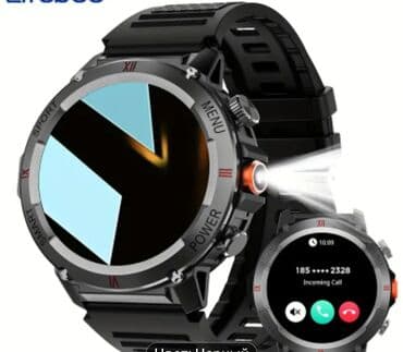 Yeni, Smart saat, Sensor ekran, rəng - Qara