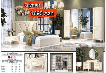 купить двуспальная кровать: Двуспальная кровать, Азербайджан, Новый — 27