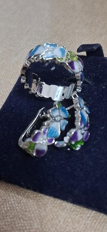 Bijuteriye. Stal. Rengini deyishmir. Gumushe benzeyir — 4
